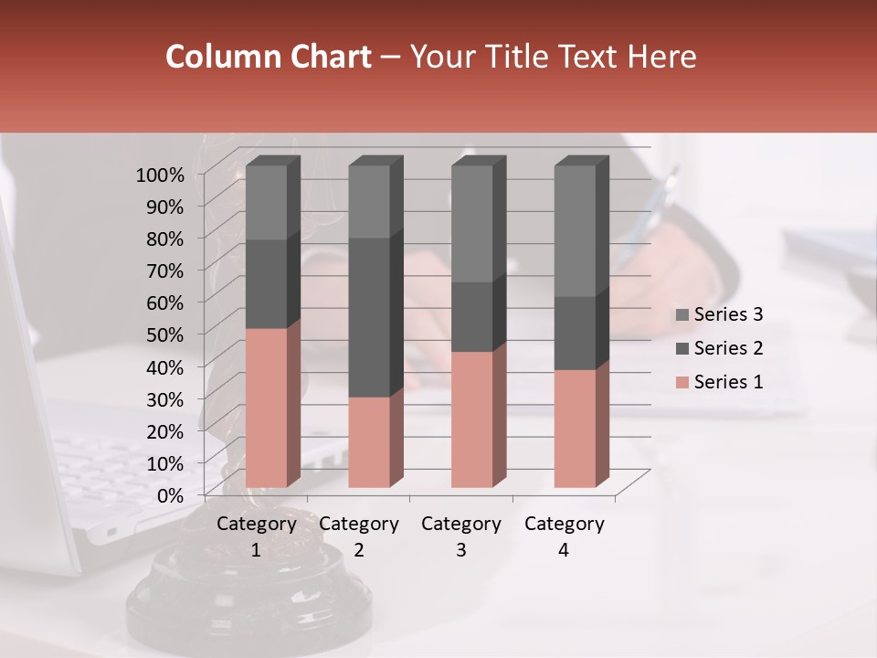 A Person Sitting At A Desk Writing On A Piece Of Paper PowerPoint Template