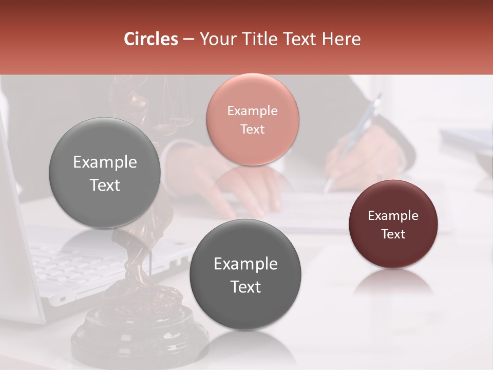 A Person Sitting At A Desk Writing On A Piece Of Paper PowerPoint Template
