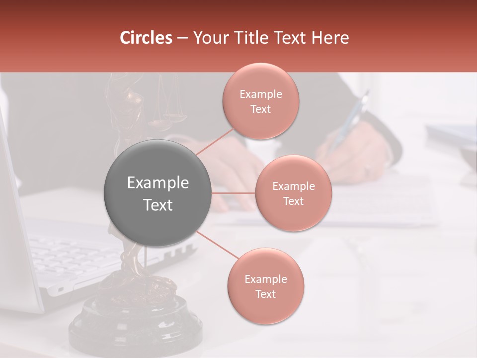 A Person Sitting At A Desk Writing On A Piece Of Paper PowerPoint Template