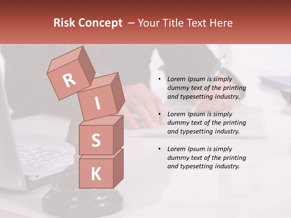 A Person Sitting At A Desk Writing On A Piece Of Paper PowerPoint Template