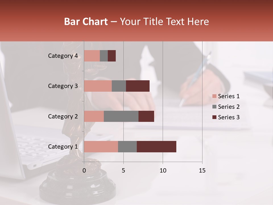 A Person Sitting At A Desk Writing On A Piece Of Paper PowerPoint Template
