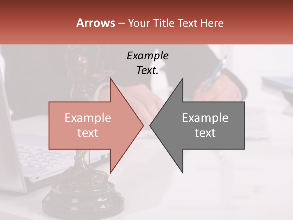 A Person Sitting At A Desk Writing On A Piece Of Paper PowerPoint Template