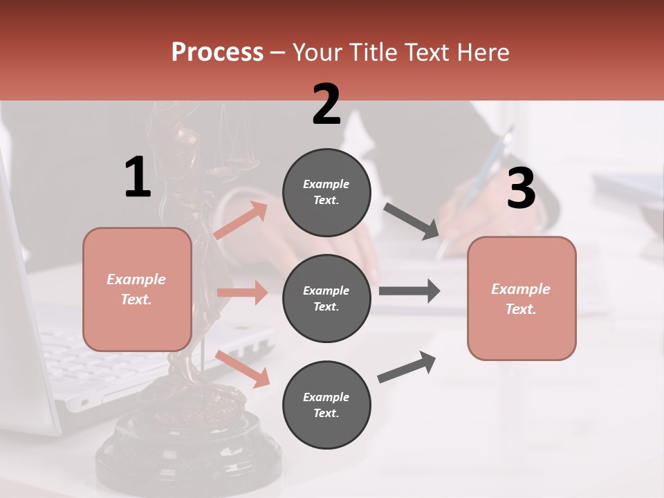 A Person Sitting At A Desk Writing On A Piece Of Paper PowerPoint Template