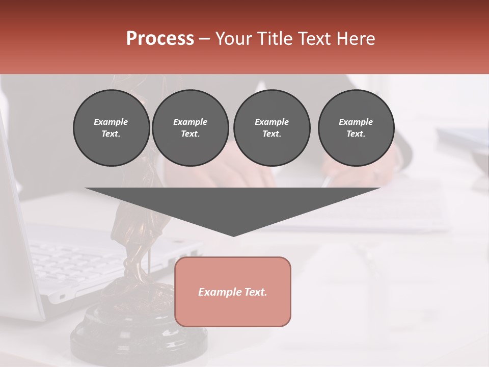 A Person Sitting At A Desk Writing On A Piece Of Paper PowerPoint Template
