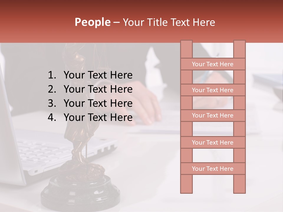 A Person Sitting At A Desk Writing On A Piece Of Paper PowerPoint Template