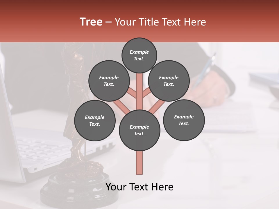 A Person Sitting At A Desk Writing On A Piece Of Paper PowerPoint Template