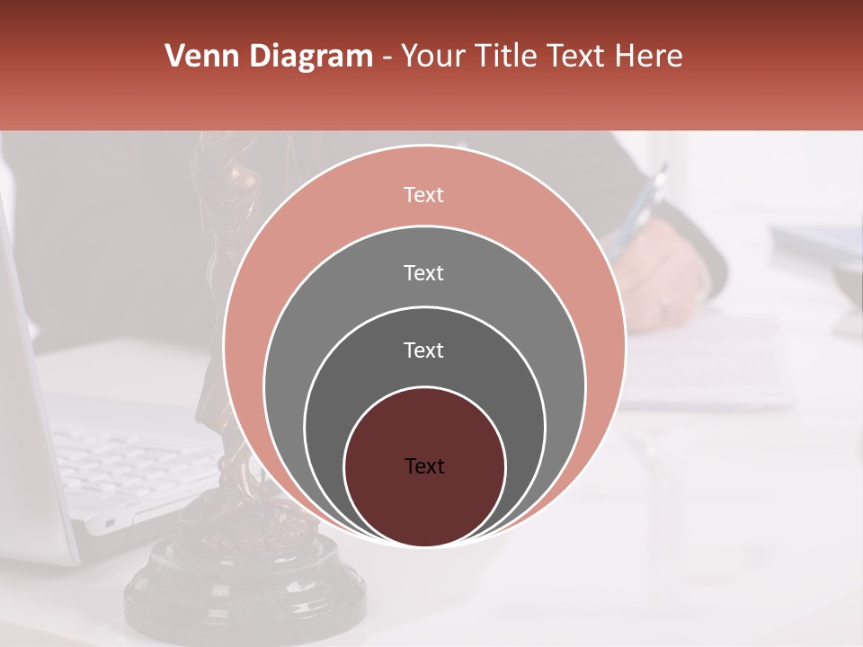 A Person Sitting At A Desk Writing On A Piece Of Paper PowerPoint Template