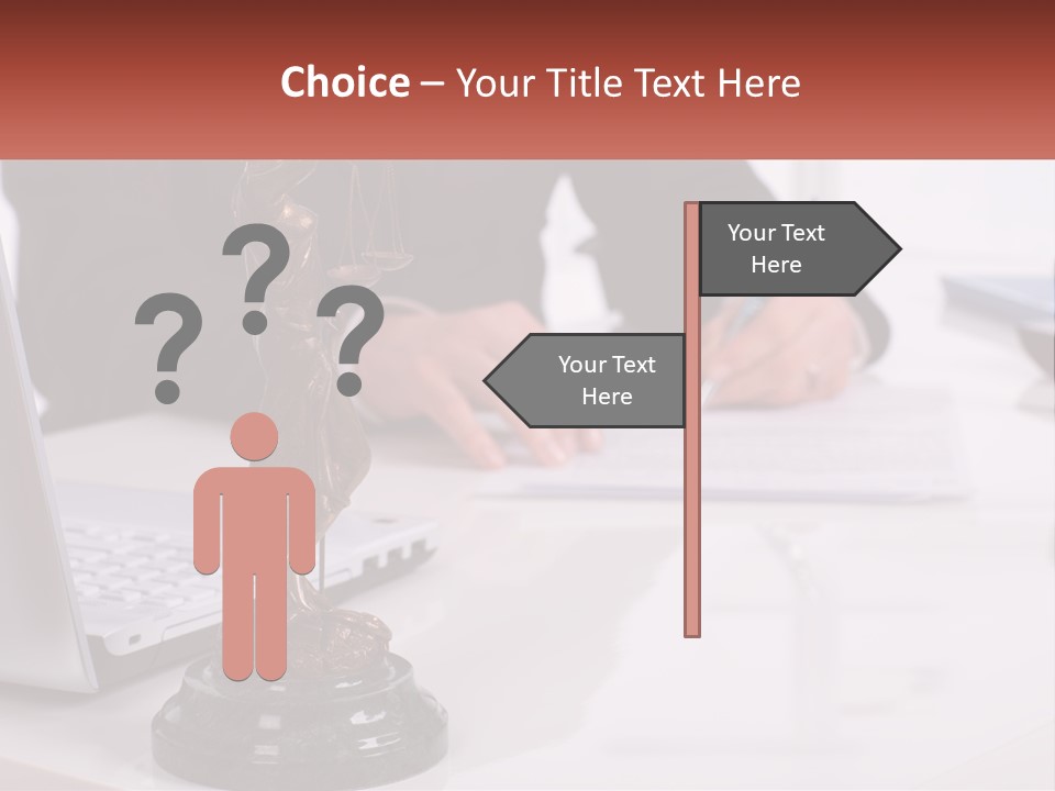 A Person Sitting At A Desk Writing On A Piece Of Paper PowerPoint Template