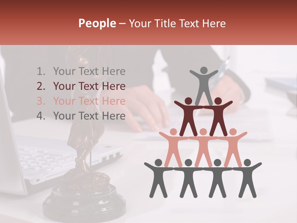 A Person Sitting At A Desk Writing On A Piece Of Paper PowerPoint Template