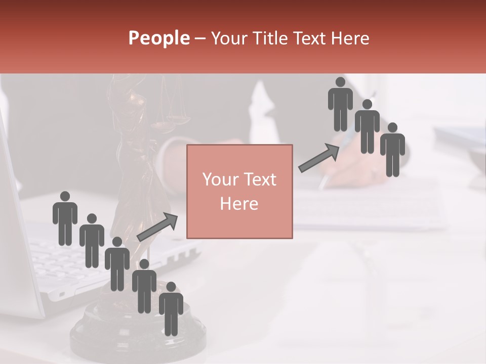 A Person Sitting At A Desk Writing On A Piece Of Paper PowerPoint Template