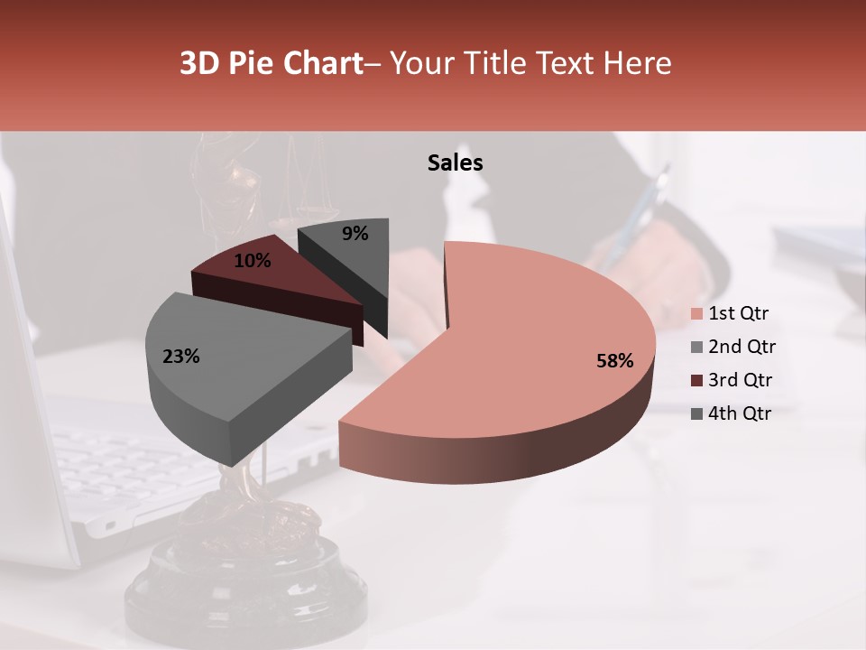A Person Sitting At A Desk Writing On A Piece Of Paper PowerPoint Template