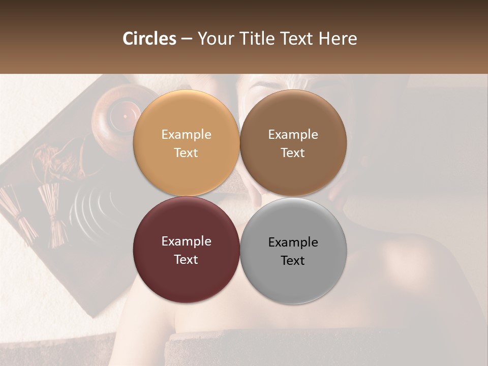 A Woman Getting A Facial Mask On Her Face PowerPoint Template