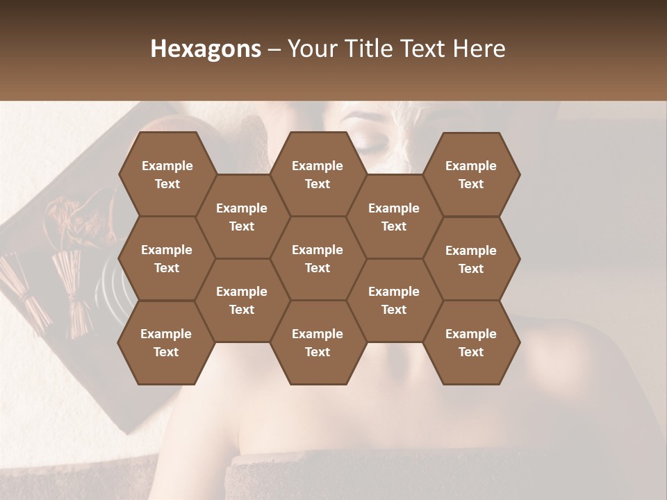 A Woman Getting A Facial Mask On Her Face PowerPoint Template