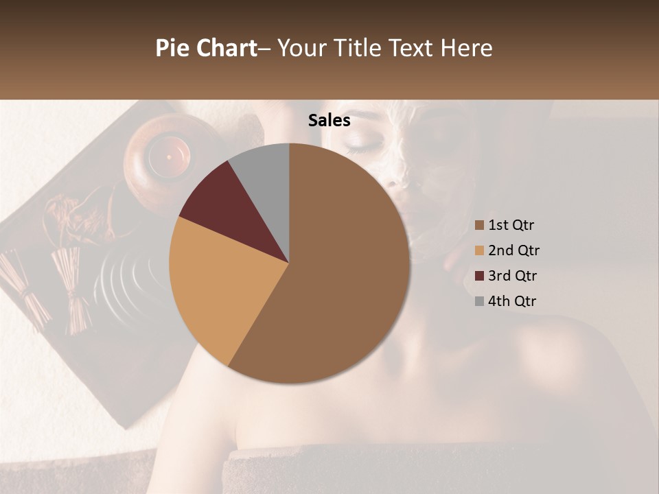 A Woman Getting A Facial Mask On Her Face PowerPoint Template
