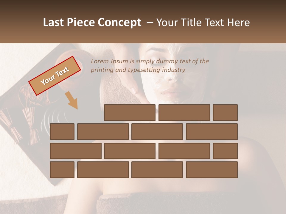 A Woman Getting A Facial Mask On Her Face PowerPoint Template