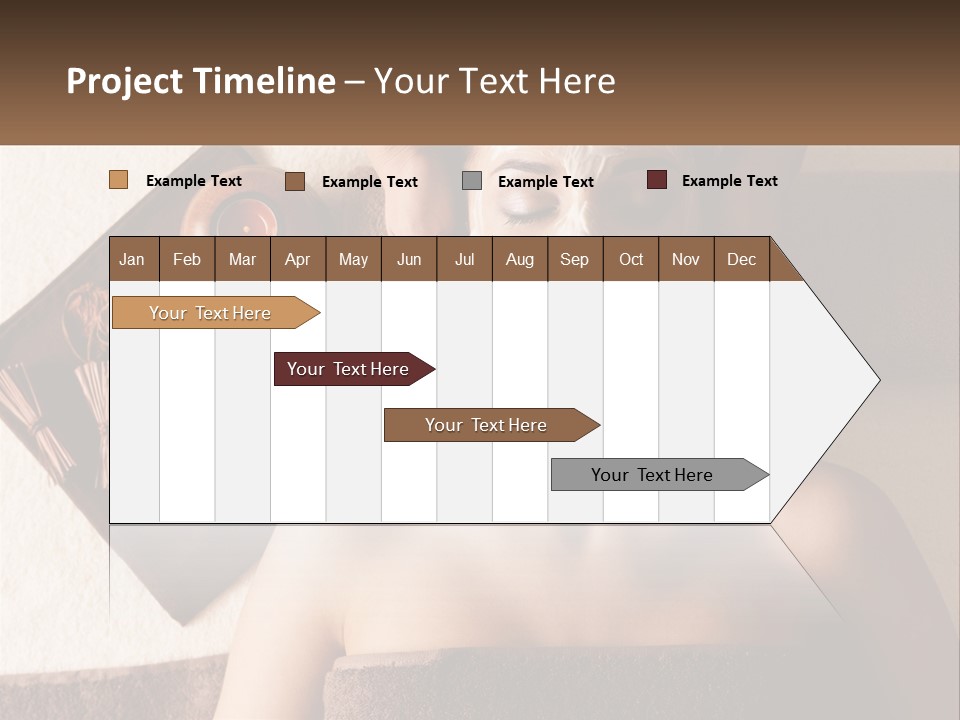 A Woman Getting A Facial Mask On Her Face PowerPoint Template