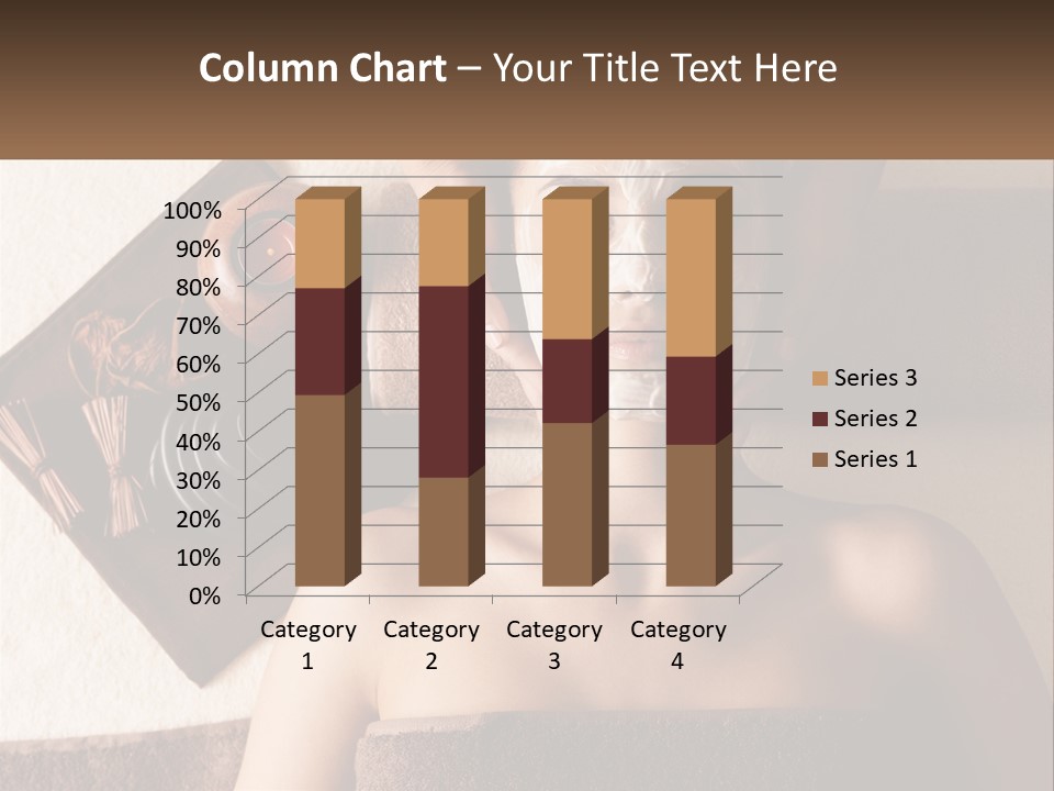 A Woman Getting A Facial Mask On Her Face PowerPoint Template