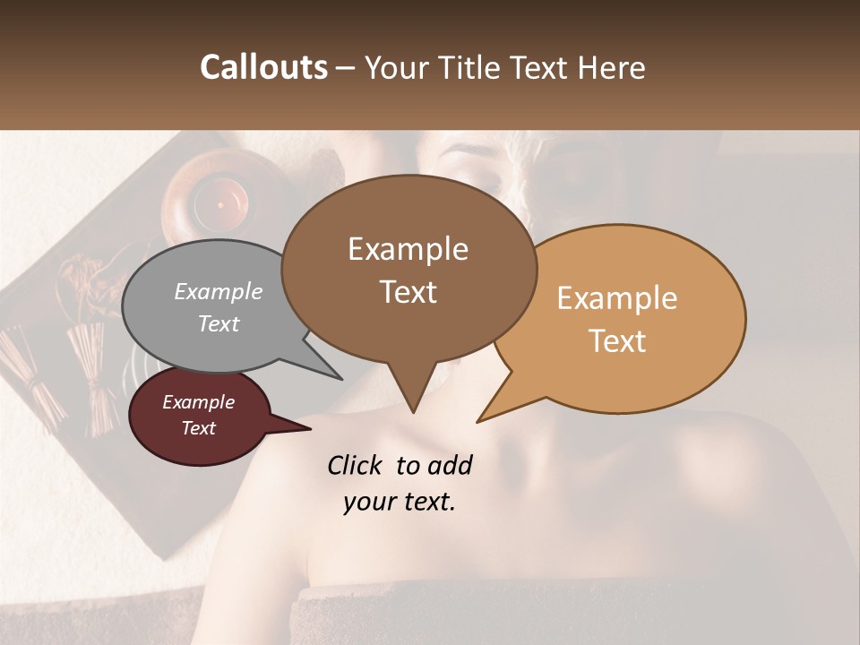 A Woman Getting A Facial Mask On Her Face PowerPoint Template
