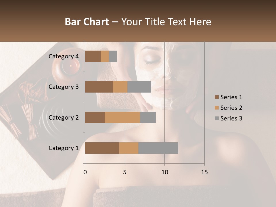 A Woman Getting A Facial Mask On Her Face PowerPoint Template