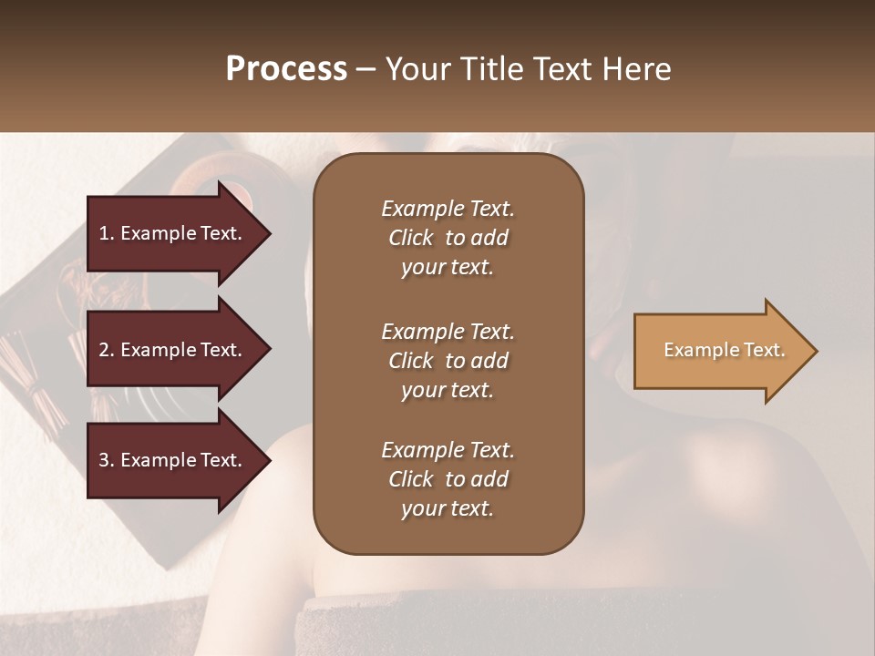A Woman Getting A Facial Mask On Her Face PowerPoint Template
