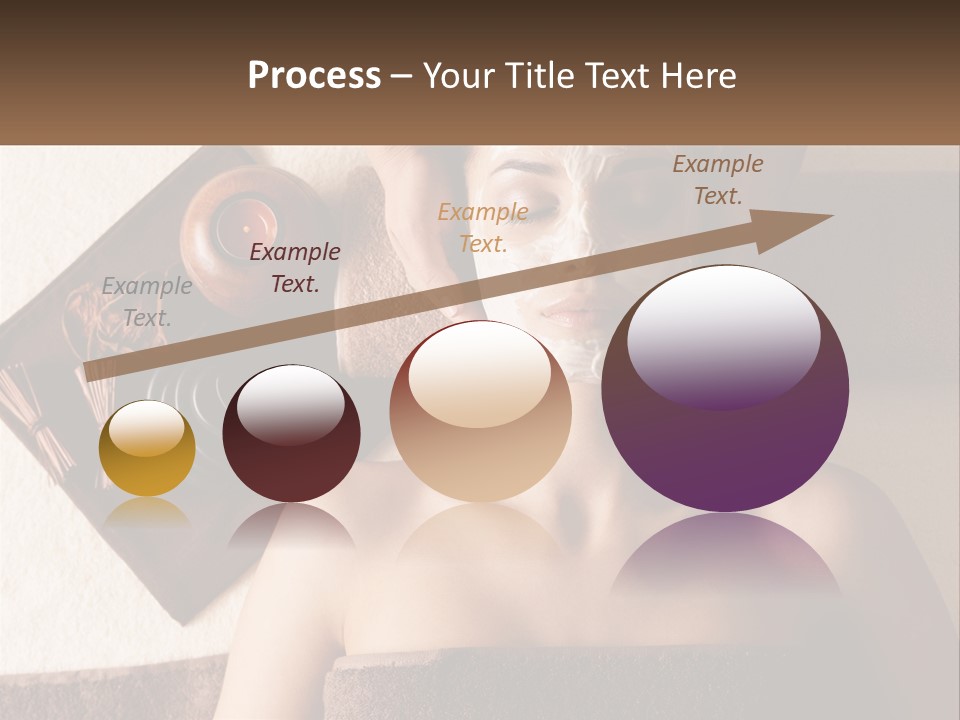 A Woman Getting A Facial Mask On Her Face PowerPoint Template