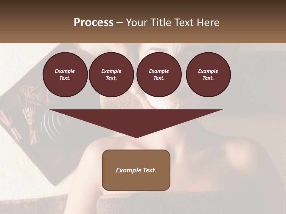 A Woman Getting A Facial Mask On Her Face PowerPoint Template