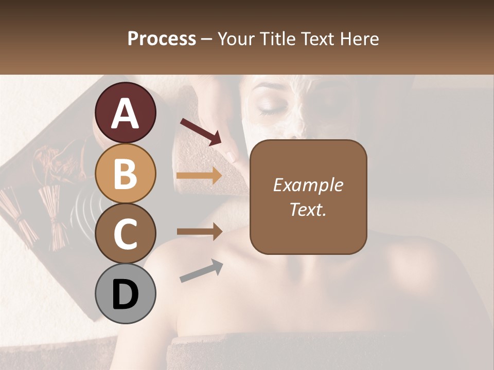 A Woman Getting A Facial Mask On Her Face PowerPoint Template