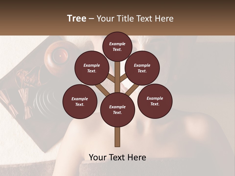 A Woman Getting A Facial Mask On Her Face PowerPoint Template