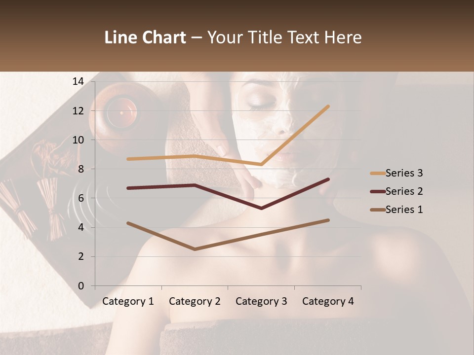 A Woman Getting A Facial Mask On Her Face PowerPoint Template