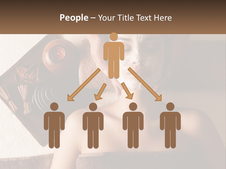 A Woman Getting A Facial Mask On Her Face PowerPoint Template