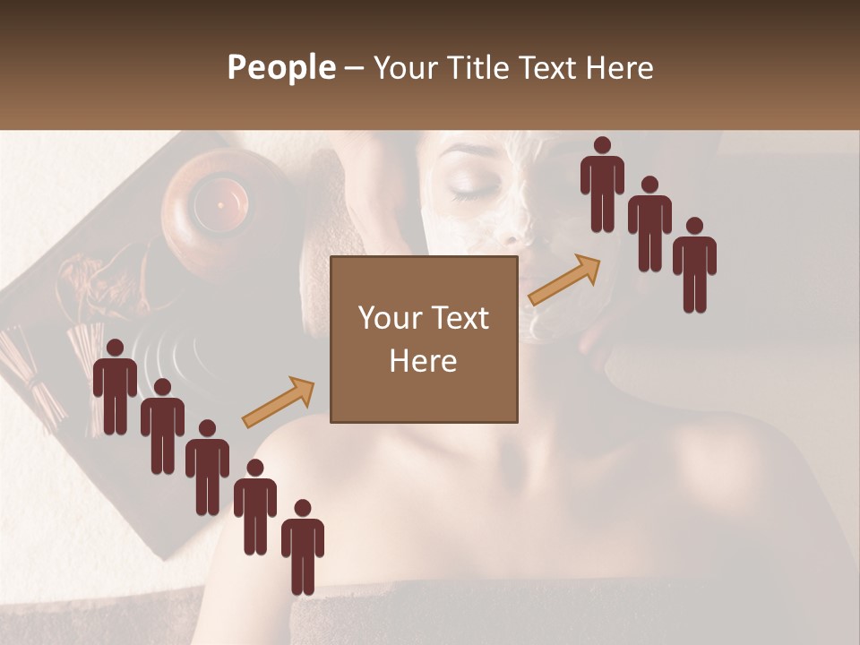 A Woman Getting A Facial Mask On Her Face PowerPoint Template
