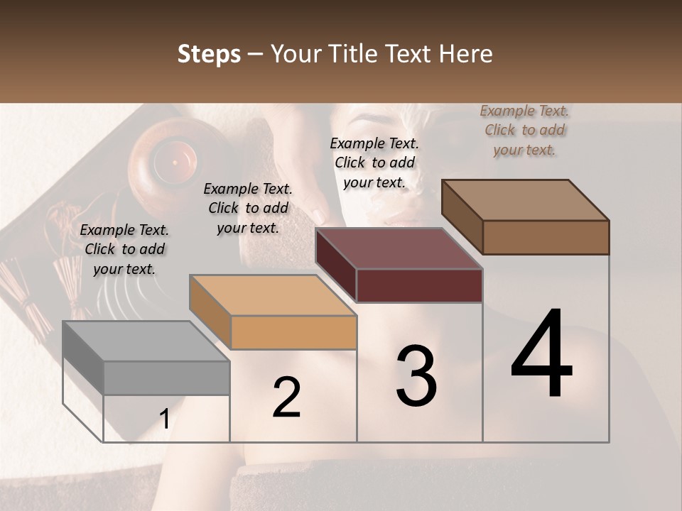 A Woman Getting A Facial Mask On Her Face PowerPoint Template