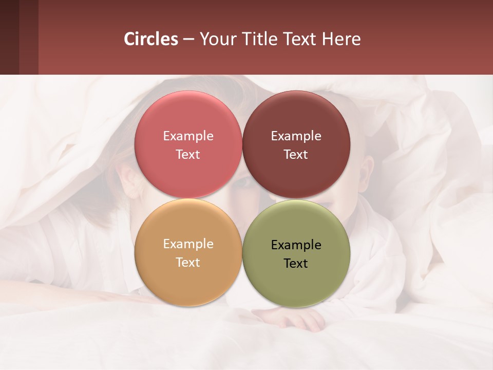 A Woman Holding A Baby Under A Blanket PowerPoint Template