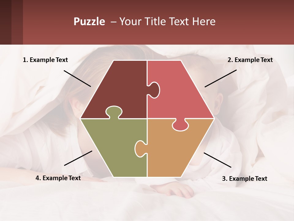A Woman Holding A Baby Under A Blanket PowerPoint Template