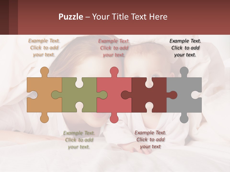 A Woman Holding A Baby Under A Blanket PowerPoint Template