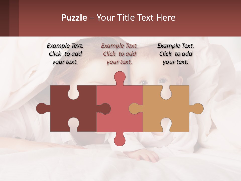 A Woman Holding A Baby Under A Blanket PowerPoint Template