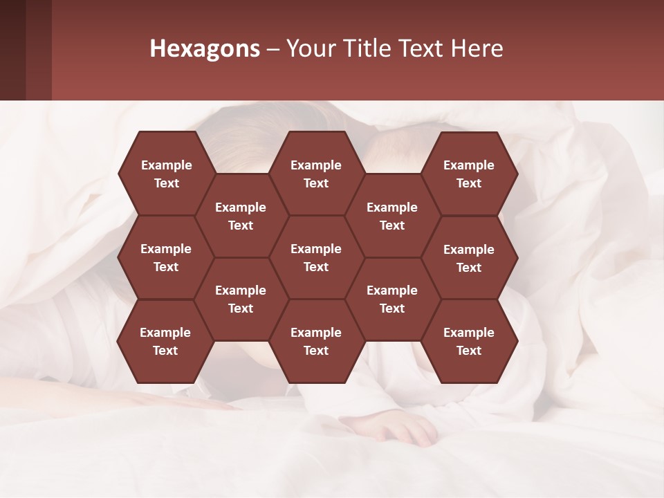 A Woman Holding A Baby Under A Blanket PowerPoint Template