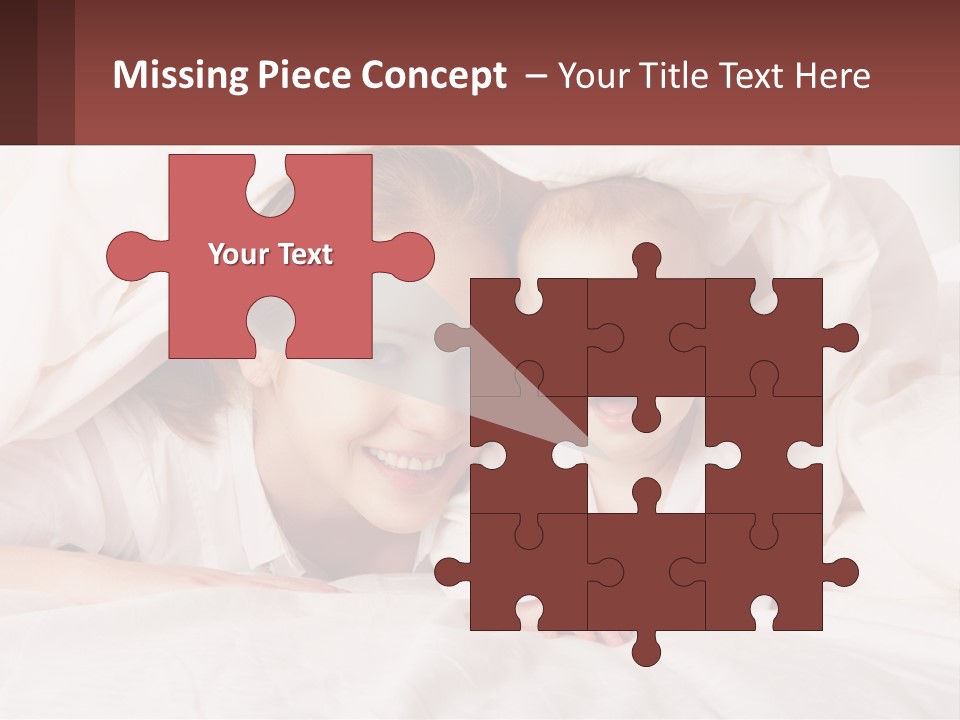 A Woman Holding A Baby Under A Blanket PowerPoint Template