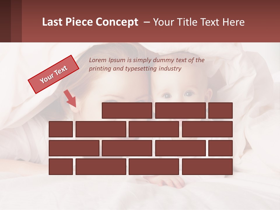 A Woman Holding A Baby Under A Blanket PowerPoint Template