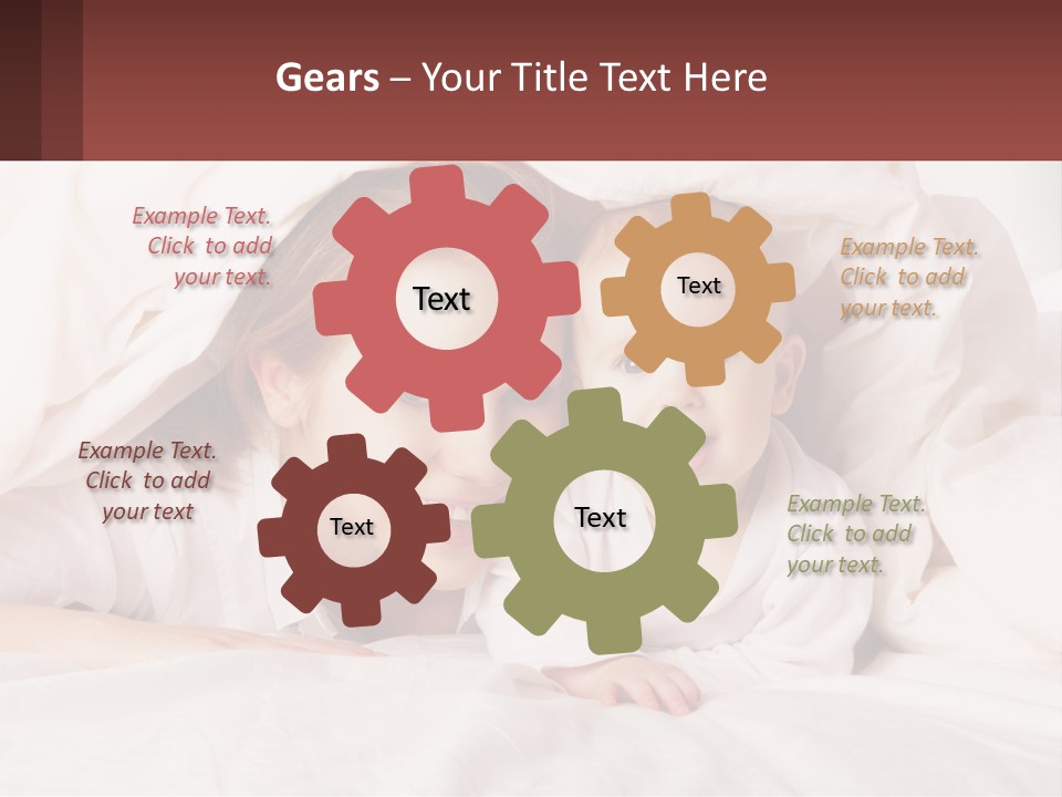 A Woman Holding A Baby Under A Blanket PowerPoint Template