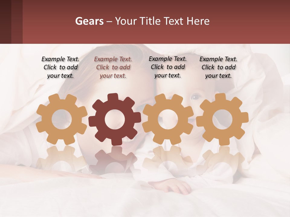 A Woman Holding A Baby Under A Blanket PowerPoint Template