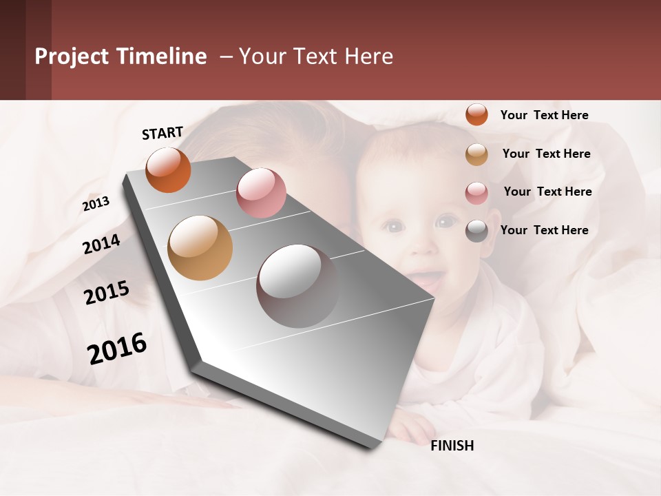 A Woman Holding A Baby Under A Blanket PowerPoint Template