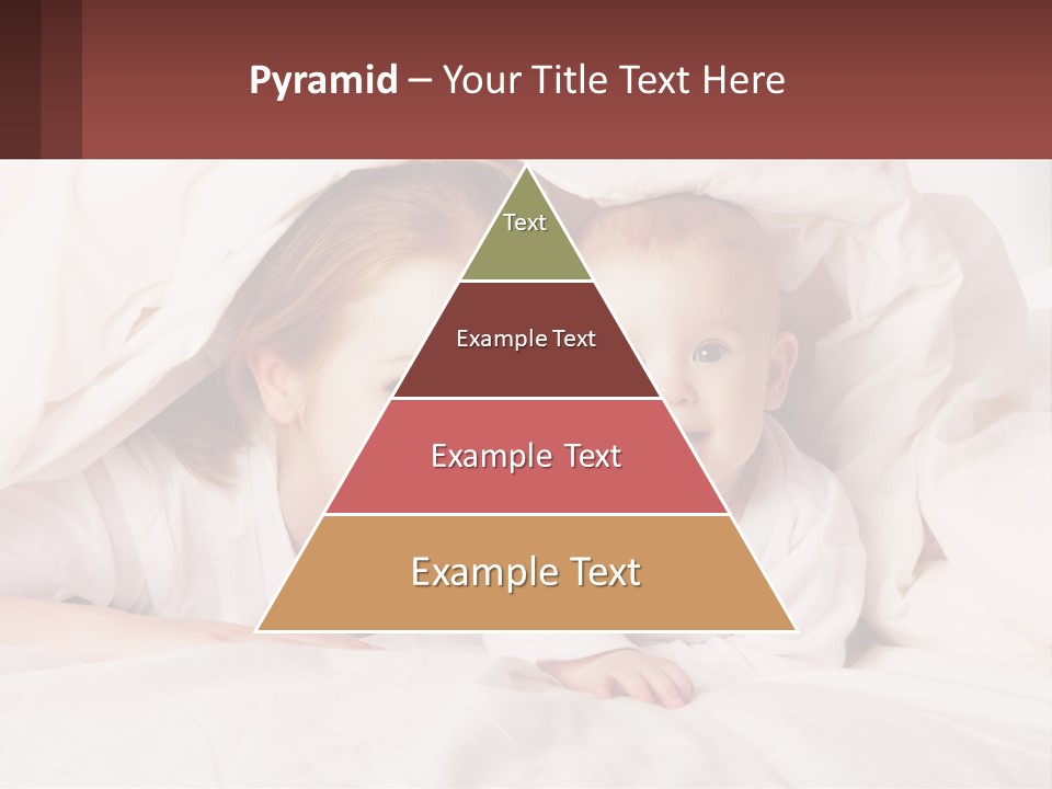 A Woman Holding A Baby Under A Blanket PowerPoint Template