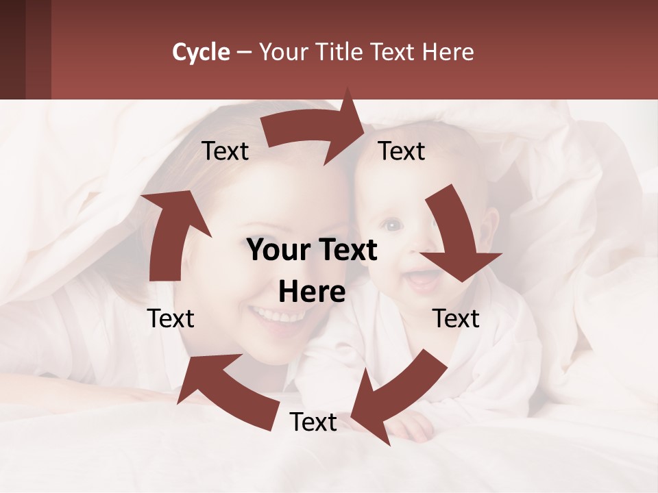 A Woman Holding A Baby Under A Blanket PowerPoint Template