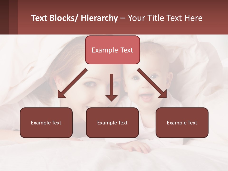 A Woman Holding A Baby Under A Blanket PowerPoint Template