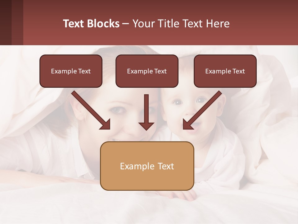 A Woman Holding A Baby Under A Blanket PowerPoint Template
