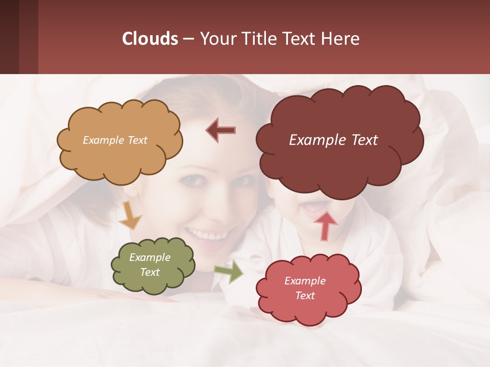 A Woman Holding A Baby Under A Blanket PowerPoint Template
