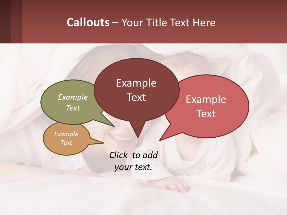 A Woman Holding A Baby Under A Blanket PowerPoint Template