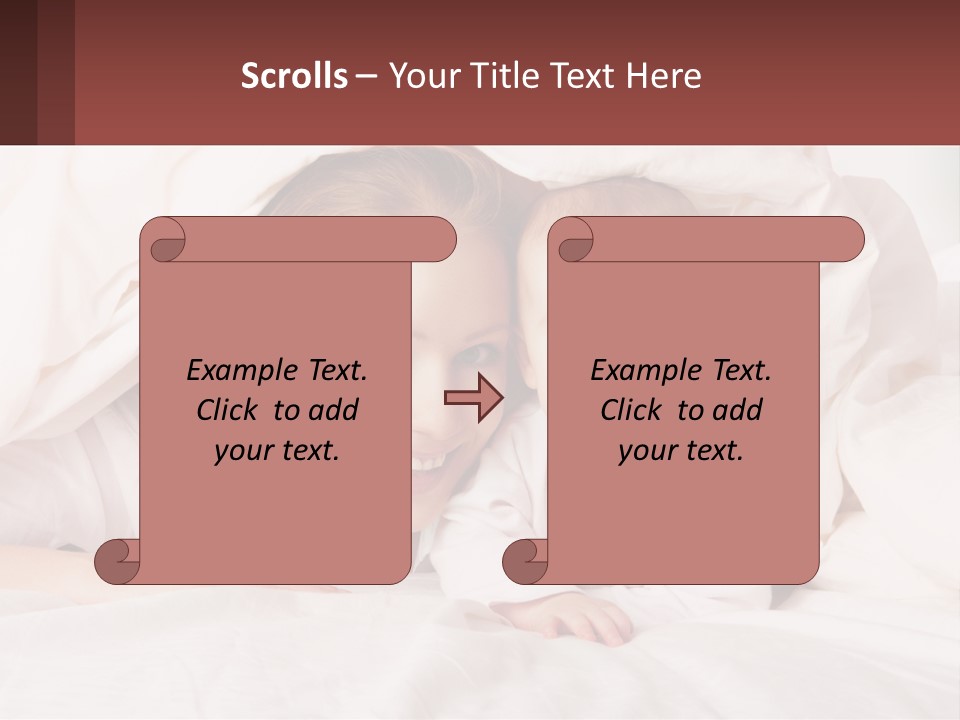 A Woman Holding A Baby Under A Blanket PowerPoint Template