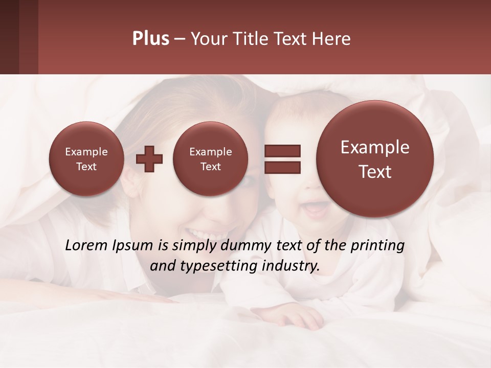 A Woman Holding A Baby Under A Blanket PowerPoint Template